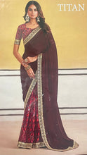 Load image into Gallery viewer, Soft georgette saree 7012
