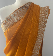 Load image into Gallery viewer, Soft georgette saree 7018