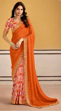 Load image into Gallery viewer, Soft georgette saree 7015