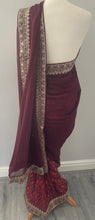 Load image into Gallery viewer, Soft georgette saree 7012