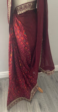 Load image into Gallery viewer, Soft georgette saree 7012