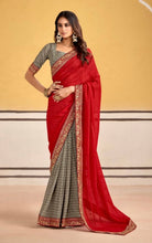 Load image into Gallery viewer, Soft georgette saree 7013