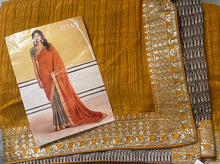 Load image into Gallery viewer, Soft georgette saree 7018