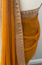 Load image into Gallery viewer, Soft georgette saree 7018