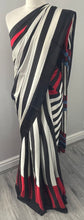 Load image into Gallery viewer, Satin crepe saree 6118