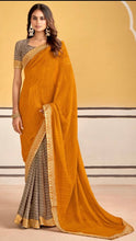 Load image into Gallery viewer, Soft georgette saree 7018