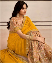 Load image into Gallery viewer, Soft georgette saree 7016
