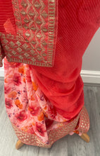 Load image into Gallery viewer, Soft georgette saree 7011
