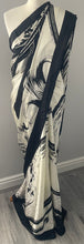 Load image into Gallery viewer, Satin crepe saree 6119