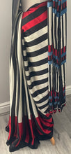 Load image into Gallery viewer, Satin crepe saree 6118