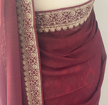Load image into Gallery viewer, Soft georgette saree 7012