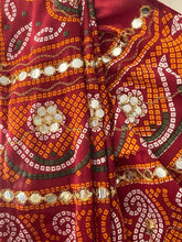 Load image into Gallery viewer, Cotton bandhni saree 7002