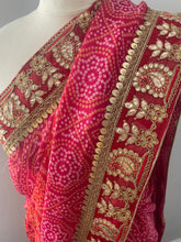 Load image into Gallery viewer, Bandhni print saree 7007