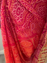 Load image into Gallery viewer, Bandhni print saree 7007
