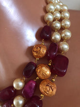 Load image into Gallery viewer, Beaded necklace ( in Uk ready to dispatch)/187 the red is not as dark as picture