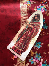 Load image into Gallery viewer, Zeel Silk floral saree (in stock ready to dispatch in uk)355