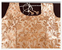 Load image into Gallery viewer, Ready made Saree blouse in gold-xl ( ready to dispatch in uk/233