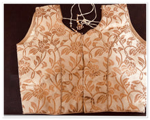 Load image into Gallery viewer, Ready made Saree blouse in gold-xl ( ready to dispatch in Uk )/239
