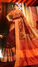 Load image into Gallery viewer, Cotton silk khadi saree ready to dispatch in Uk/140
