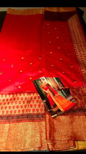Load image into Gallery viewer, Cotton silk khadi saree ready to dispatch in Uk/141