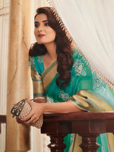 Load image into Gallery viewer, Organza saree in Uk ready to dispatch/242