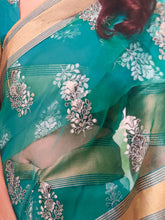 Load image into Gallery viewer, Organza saree in Uk ready to dispatch/242