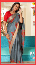 Load image into Gallery viewer, Linen weaving ( with other mixed fabrics)saree/265