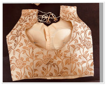 Load image into Gallery viewer, Ready made Saree blouse in gold-xl ( ready to dispatch in Uk )/239