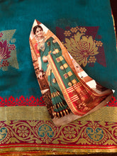 Load image into Gallery viewer, Cotton silk saree/132
