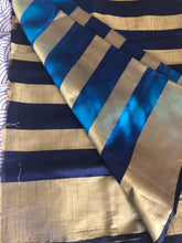Load image into Gallery viewer, Party wear saree ( dark royal base) ready to dispatch in Uk/99
