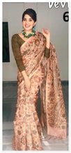 Load image into Gallery viewer, Semi Silk saree with digital print ( ready to dispatch in Uk )288 please check all images before purchasing