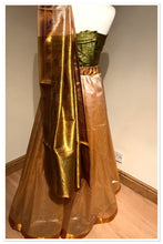 Load image into Gallery viewer, Lengha skirt with unstitched blouse piece ( ready to dispatch in Uk)/51