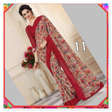 Load image into Gallery viewer, Floral saree in georgette/41