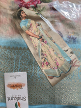 Load image into Gallery viewer, Semi Silk floral saree ( ready to dispatch in Uk)/114