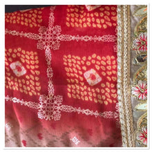 Load image into Gallery viewer, Bandhani  in dolla silk (ready to dispatch in Uk)547