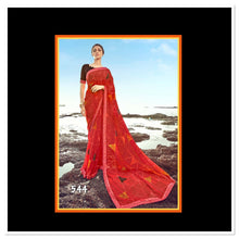 Load image into Gallery viewer, Georgette printed saree(544)