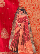 Load image into Gallery viewer, Semi Silk saree ( ready to dispatch in Uk 1099