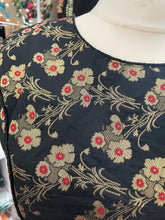 Load image into Gallery viewer, Ready made Saree blouse black  size 38’ 625