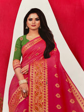 Load image into Gallery viewer, Semi Silk saree ( ready to dispatch in Uk) 1101