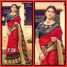 Load image into Gallery viewer, Linen/ cotton saree 1052