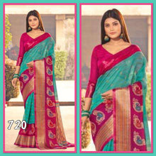 Load image into Gallery viewer, Linen/cotton saree 1055