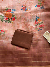 Load image into Gallery viewer, Cotton silk organza saree 1034