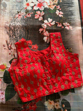 Load image into Gallery viewer, Cotton silk organza saree 1037