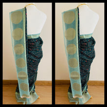 Load image into Gallery viewer, Bandhni print cotton silk saree 1004