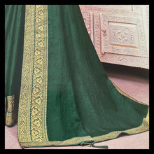 Load image into Gallery viewer, Semi Silk saree with border 1213
