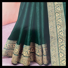 Load image into Gallery viewer, Semi Silk saree with border 1213