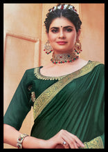 Load image into Gallery viewer, Semi Silk saree with border 1213