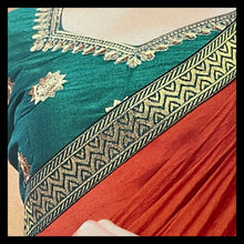 Load image into Gallery viewer, Semi Silk saree with border 1311