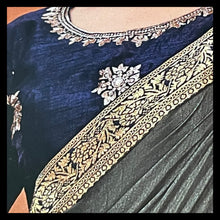 Load image into Gallery viewer, Semi Silk saree with border 1208