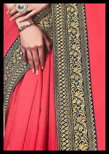 Load image into Gallery viewer, Semi Silk saree with border 1207
